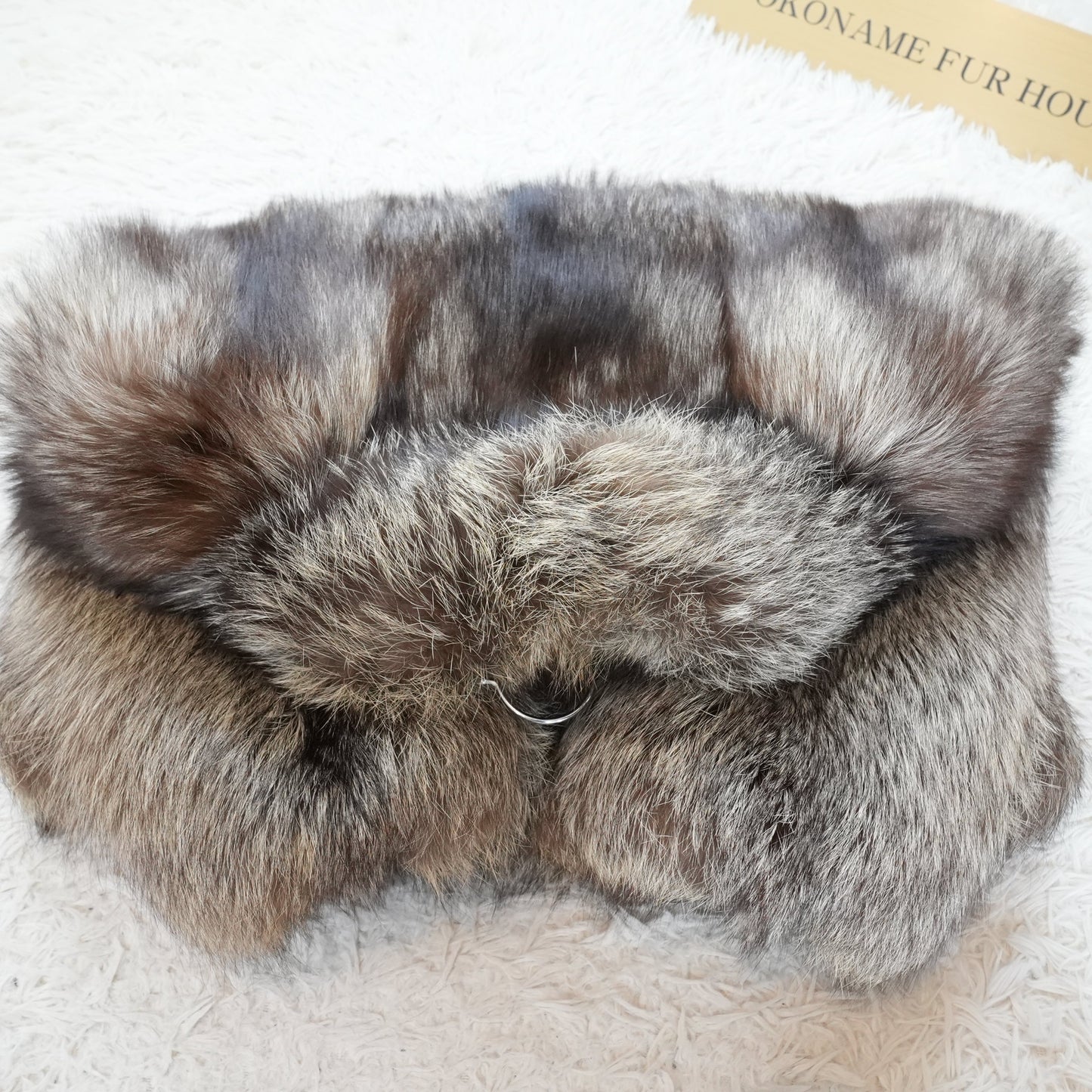 Silver Fox Fur Coat - Genuine Vintage Fur From Japan