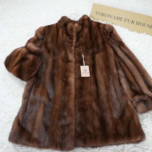 Demi Buff Mink Jacket SAGA MINK - Genuine Vintage Fur From Japan