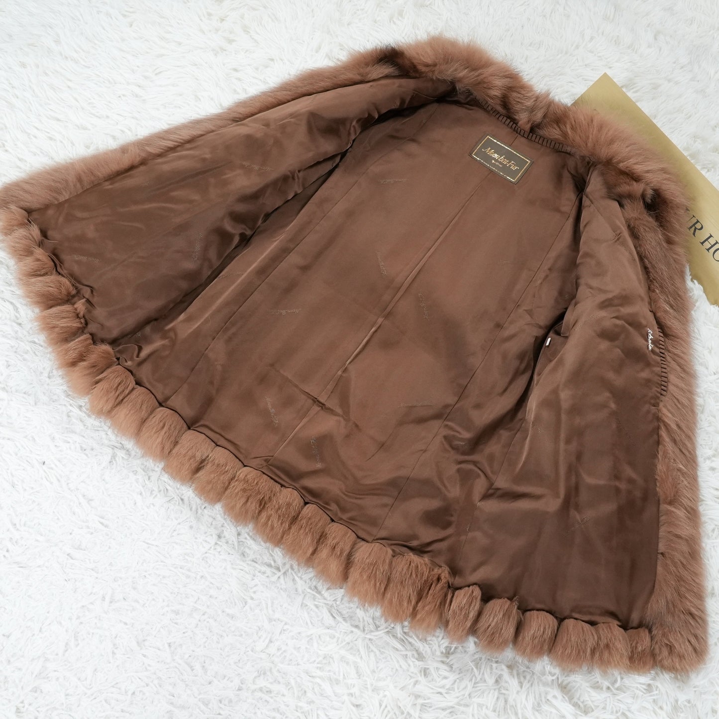 Brown Dyed Fox Coat - Genuine Vintage Fur From Japan
