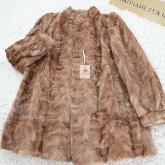 Demi Buff Mink Fur Coat - Vintage Fur Japan
