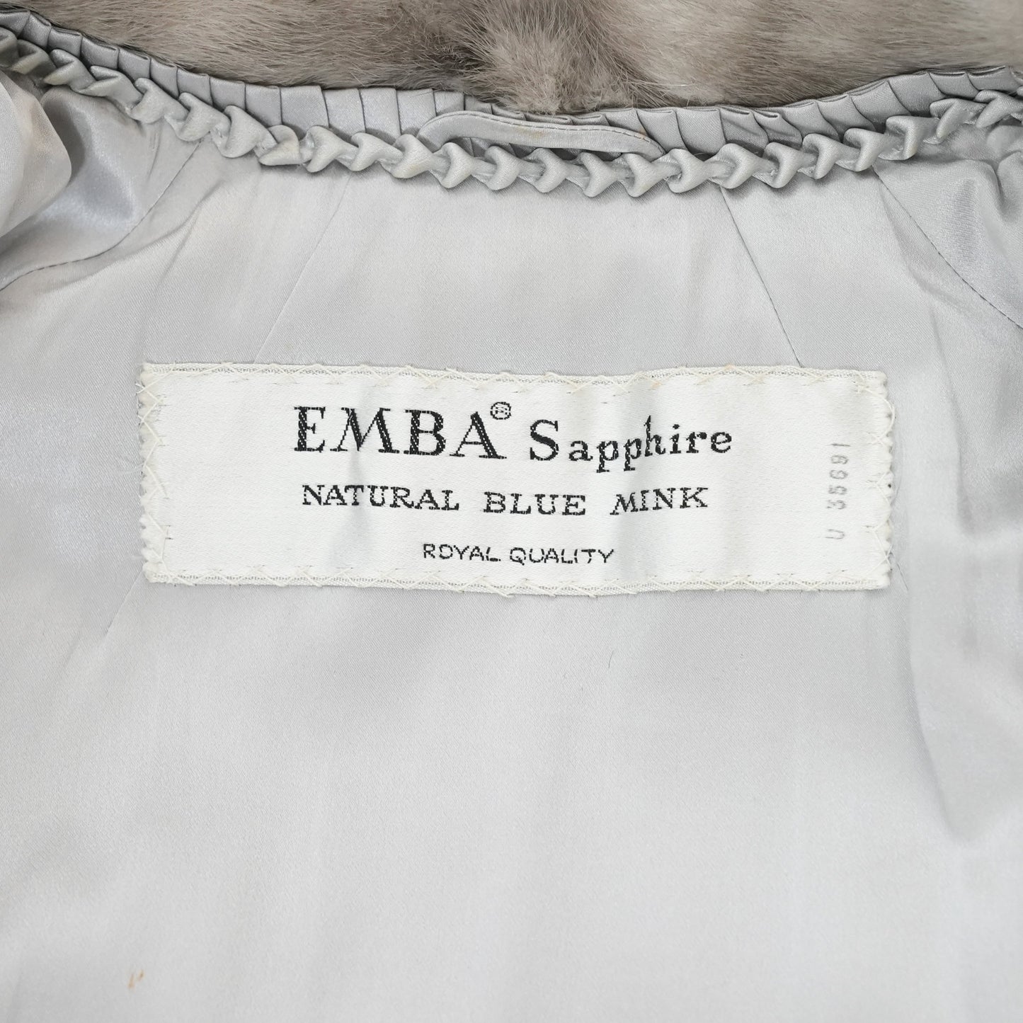 Sapphire Mink Long Coat - EMBA Genuine Vintage Fur Japan